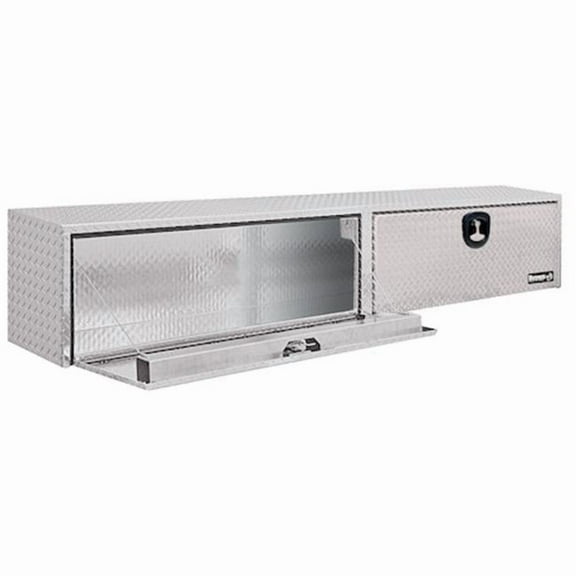 Buyers Products Diamond Tread Aluminum Topsider Truck Box with T-Handle Latch