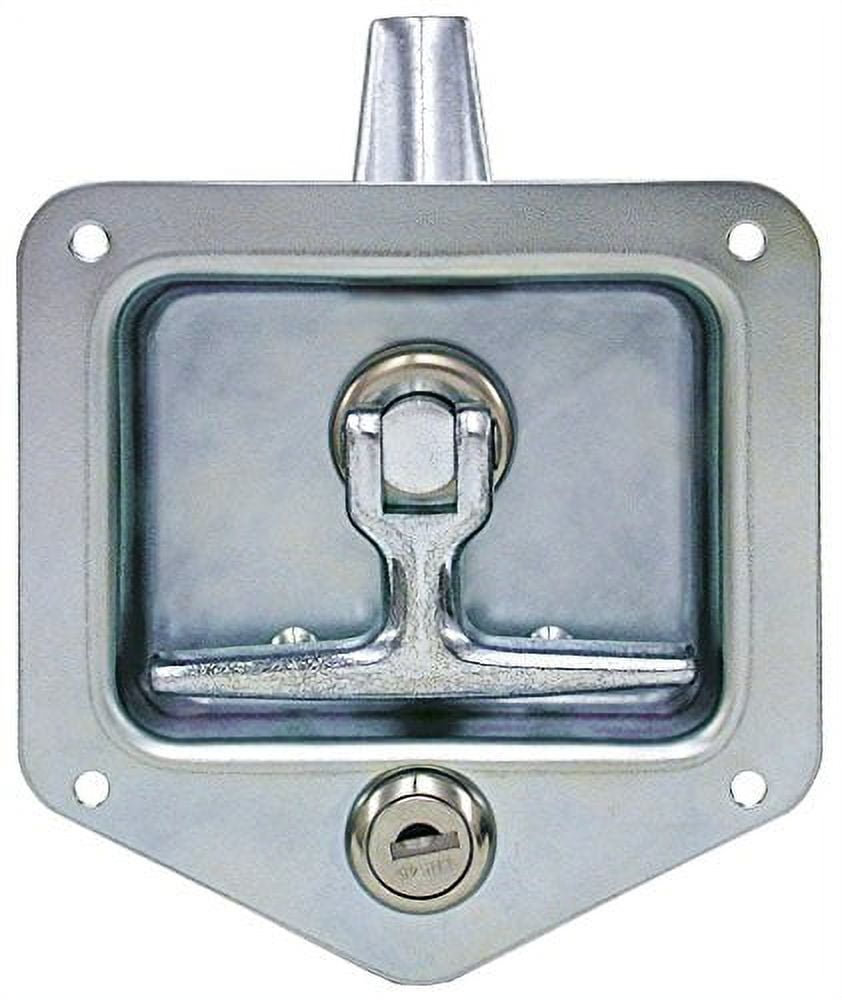 Polished Stainless Steel Single Point T-Handle Cabinet Latch