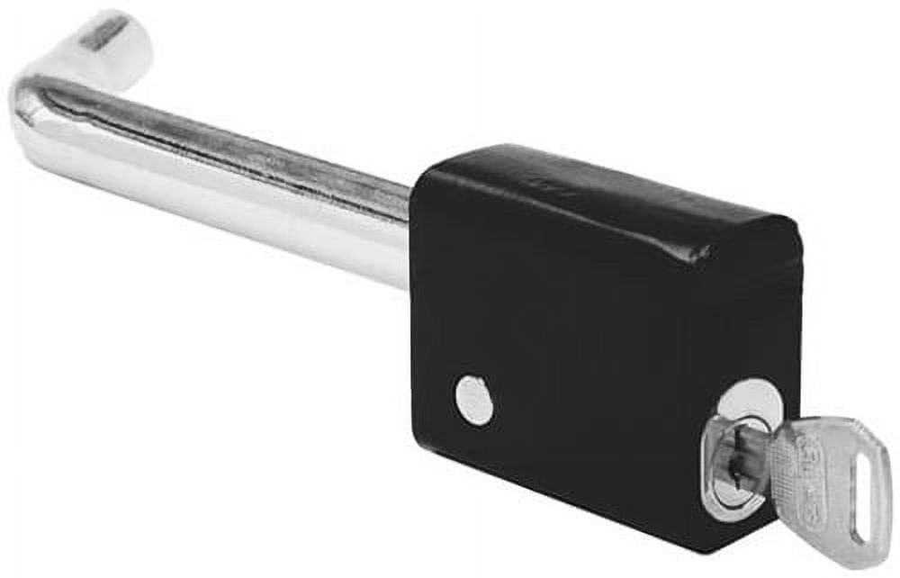 Buyers Products Locking Hitch Pin Assembly, 5/8" Diameter, Black Powder Coat, Chrome Plated