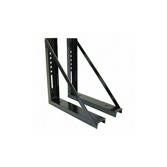 Buyers Products Mounting Brackets,18"x18",Blk Steel,PK2 1701005