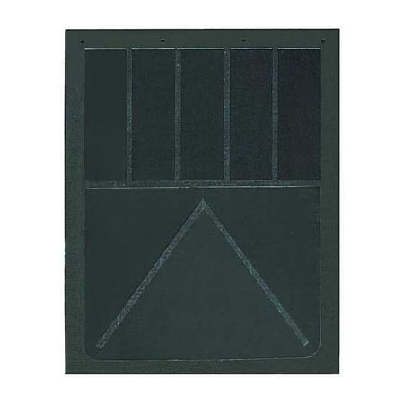Buyers Products Mud Flaps, 24 in X 24 in, Rubber, Black, 1 PR B24SPP