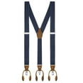 thumbnail image 1 of Buyless Fashion 2 Pack Suspenders For Men - 48" Adjustable Straps 1 1/4" - Y Back With Clips And Buttons, 1 of 7