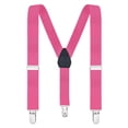 thumbnail image 1 of Buyless Fashion Adjustable Suspenders for Kids Toddlers Baby Elastic Solid Color 1 Inch - Y Back Design - 5102-Fushia-30, 1 of 7