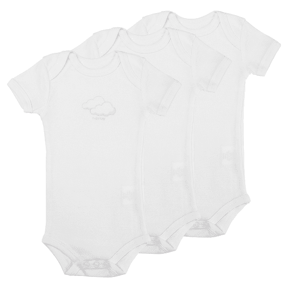 Buyless Fashion Baby Girls Bodysuit With Short Or Long Sleeves Cotton Onsie