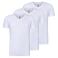 thumbnail image 1 of Buyless Fashion Big Boys Tagless V-Neck Soft Cotton Undershirts Short Sleeves Top (3 Pack) - TW24-BT-19-20, 1 of 7