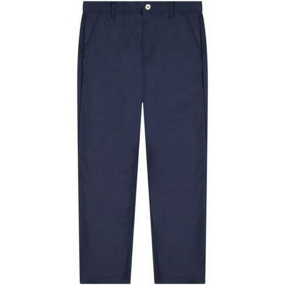 Buyless Fashion Boys Husky Straight Fit Cotton-Poly American Classic Long Pants - 21S21-NVY-6