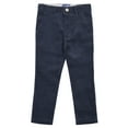 thumbnail image 1 of Buyless Fashion Boys Pants Flat Front Slim Fit Casual Corduroy Solid Color - 19W1824-F-NVY-4 Navy, 1 of 7