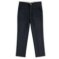 thumbnail image 1 of Buyless Fashion Boys Pants Flat Front Slim Fit Polyester Formal Solid Color - 20W1824-NVY-6, 1 of 7