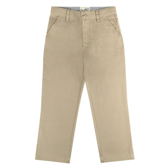 Buyless Fashion Boys Pants Flat Front Soft Cotton Casual Regular Fit Straight