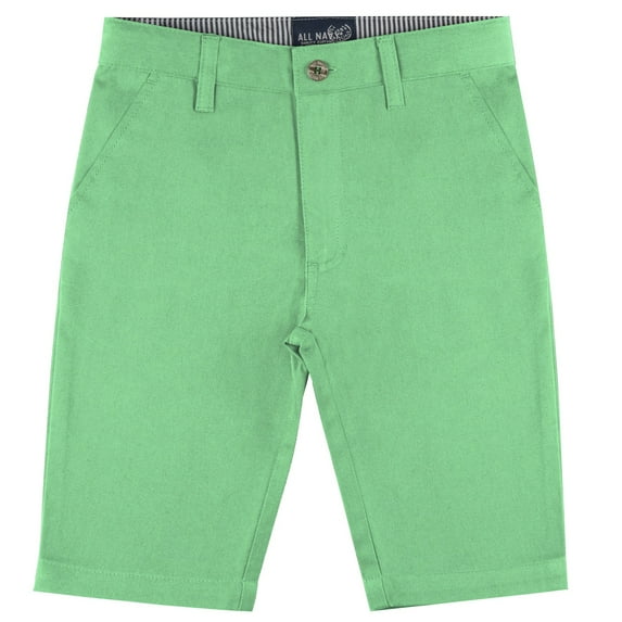 Buyless Fashion Boys Shorts Pants Flat Front Cotton Casual Straight Cut - 18S1624-S-CGR-10