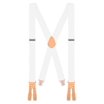 Bretelles Hommes Élastiques Ajustables PlayCool - 3,5 Cm Large, 4 Clips Solides, Forme X Robuste