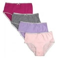 thumbnail image 1 of Buyless Fashion Girls Panties Assorted Colors Soft Cotton Brief Underwear 4 Pack - BW14-GA-5-6, 1 of 6