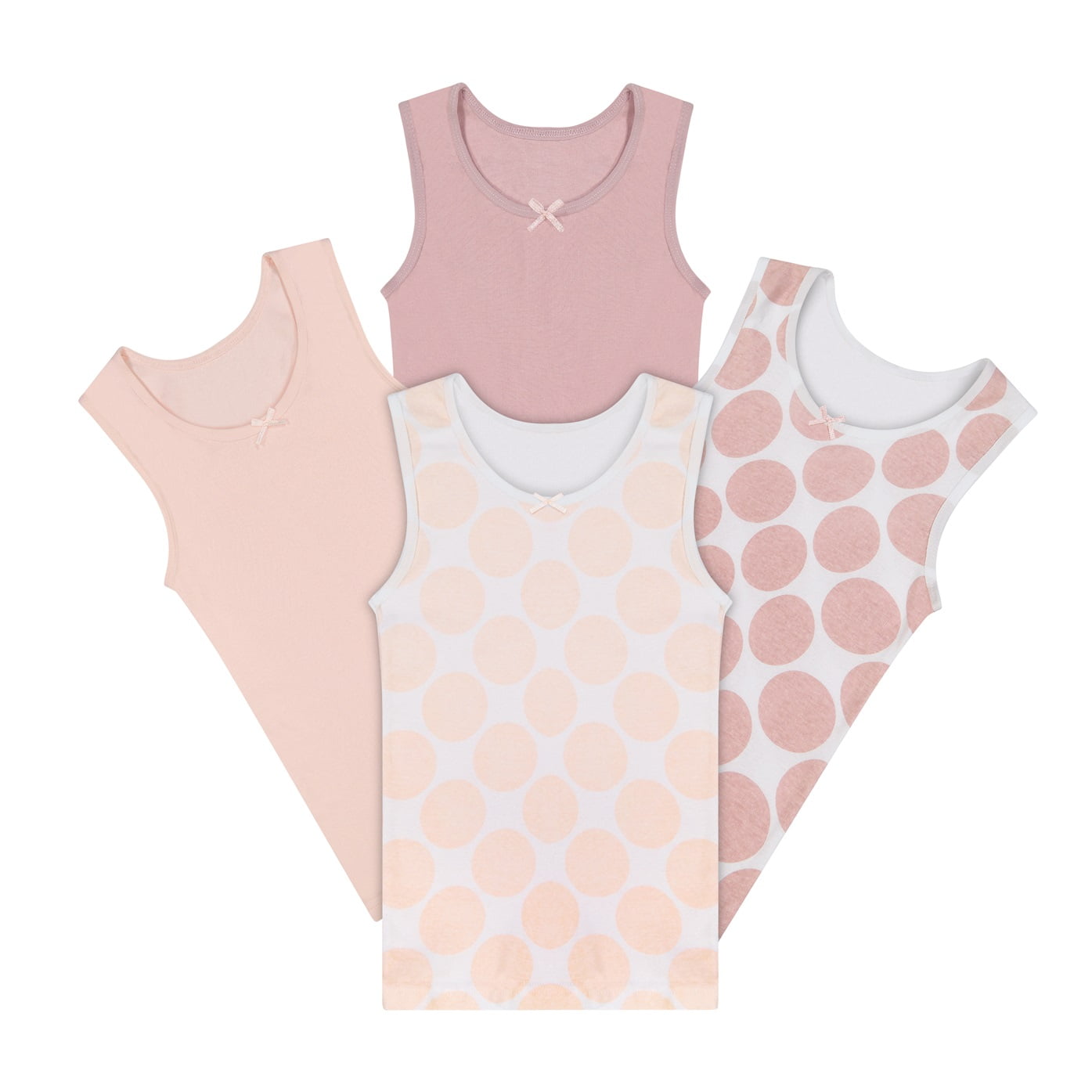 Buyless Fashion Lot De 4 Débardeurs Garçon Coton Doux Sans Étiquette - Col Rond, Ultra Confort (Tailles 1-14 Ans)