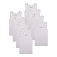 thumbnail image 1 of Buyless Fashion Girls Tank Tops - Sleeveless Cami Tanks Cotton Undershirts for Dance Gymnastics, Kids & Toddler Size (8 Pack), 1 of 7