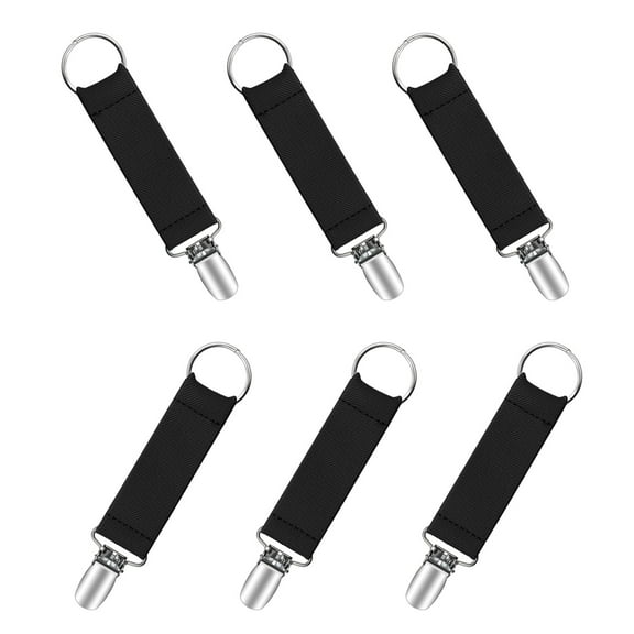 Buyless Fashion Hat Clip For Travel Elastic Fabric Friendly Hat Clip Luggage Hat Clips For Women Kids Outdoor Travel Accessory Hat Companion - CLP-HT-6-Black