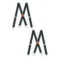 thumbnail image 1 of Buyless Fashion Heavy Duty 2 Pack Suspenders for Men - 48" Adjustable Straps 1 1/2" - X Back with Strong Hooks - 5145-2-Gray, 1 of 7