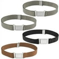 thumbnail image 1 of Buyless Fashion Kids Boys Toddler Adjustable Elastic Belt With Magnetic Buckle - 4 Pack, 1 of 8