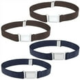thumbnail image 1 of Buyless Fashion Kids Boys Toddler Adjustable Elastic Belt With Magnetic Buckle - 4 Pack, 1 of 8