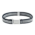 thumbnail image 1 of Buyless Fashion Kids Boys Toddler Adjustable Elastic Dress Stretch Belt with Flat Magnetic Buckle - 5099-Navy-White-Stripe, 1 of 7
