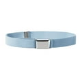 thumbnail image 1 of Buyless Fashion Kids Toddlers Baby Adjustable Elastic Stretch Belt with Silver Buckle - 5101-Light-Blue, 1 of 7