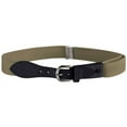 thumbnail image 1 of Buyless Fashion Kids and Toddler Adjustable Elastic Stretch Belt with Leather Closure - KBLT100-Tan, 1 of 2