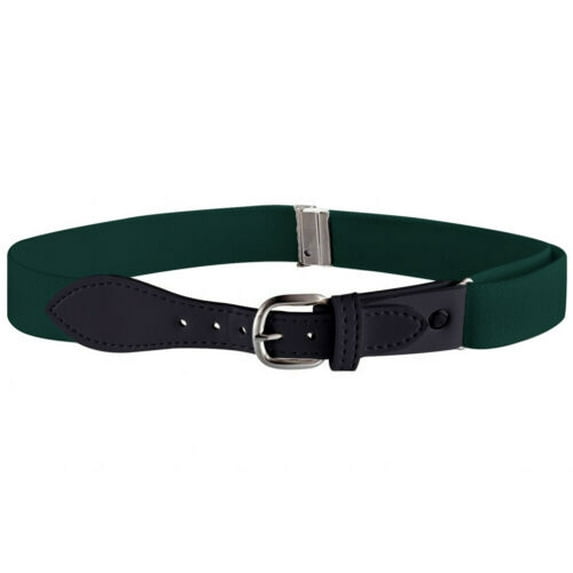 Buyless Fashion Kids and Toddler Adjustable Elastic Stretch Belt with Leather Closure - KBLT100-Green