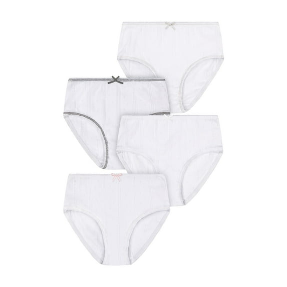 Buyless Fashion Little Girl Toddler Panties Assorted Prints Soft Cotton Big Kids Briefs Underwear 4 Pack - BW21-GEL-6-7