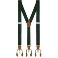 thumbnail image 1 of Buyless Fashion Suspenders For Men - 48" Adjustable Straps 1 1/4" - Y Back With Clips And Buttons - 5120-Hunter-Green, 1 of 8
