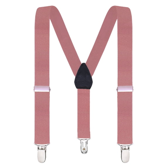 Buyless Fashion Suspenders for Kids and Baby Adjustable Elastic Solid Color 1 inch