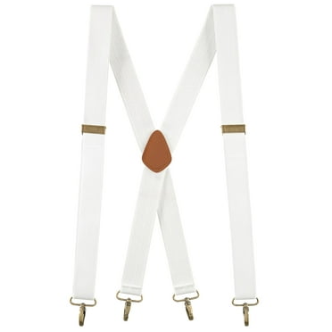 Black & White Checkered X-Back Suspenders – 1" Width, 42" Length