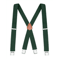 thumbnail image 1 of Buyless Fashion Suspenders for Men - 48" Elastic Adjustable Straps 1 1/4" - X Back - 5114-Hunter-Green, 1 of 6