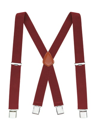 SPRING PARK 50mm Extra Wide Men's Adjustable Elastic Suspenders