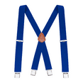 thumbnail image 1 of Buyless Fashion Suspenders for Men - 48" Elastic Adjustable Straps 1 1/4" - X Back - 5114-Royal-Blue, 1 of 6