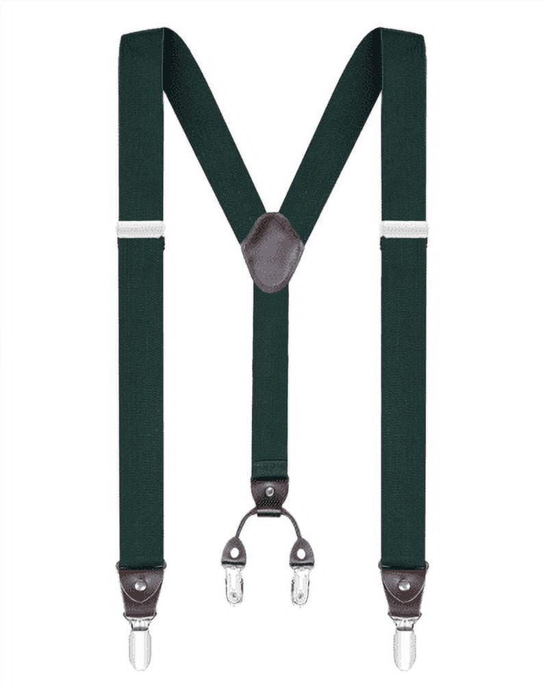 "Buyless Fashion Suspenders for Men 48"" Elastic Adjustable Straps 1