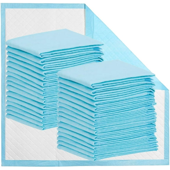 Buyockss 36" x 32" Disposable Bed Pads 35 Counts XXL Incontinence Pee Pads for Adults Heavy Absorbency Fluff