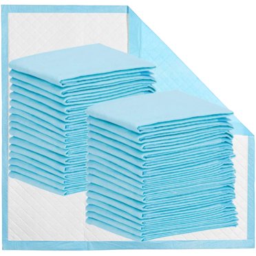 Buyockss Disposable Underpads 32” x 36” Heavy Absorbency 25 Pack Waterproof Bed Pads and Pee Pads