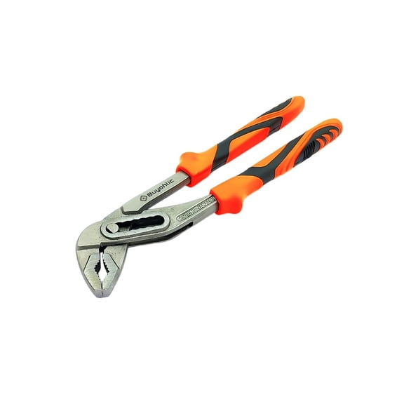 Buyohlic 10-Inch Self Adjusting Locking Groove Joint Pliers, V-Jaw Alligator Water Pump Pliers