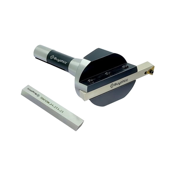 Buyohlic 3" Fly Cutter for Milling & Lathe Machine (R8 Shank (7/16" UNF Drawbar) W/HSS +Indexable Bit)