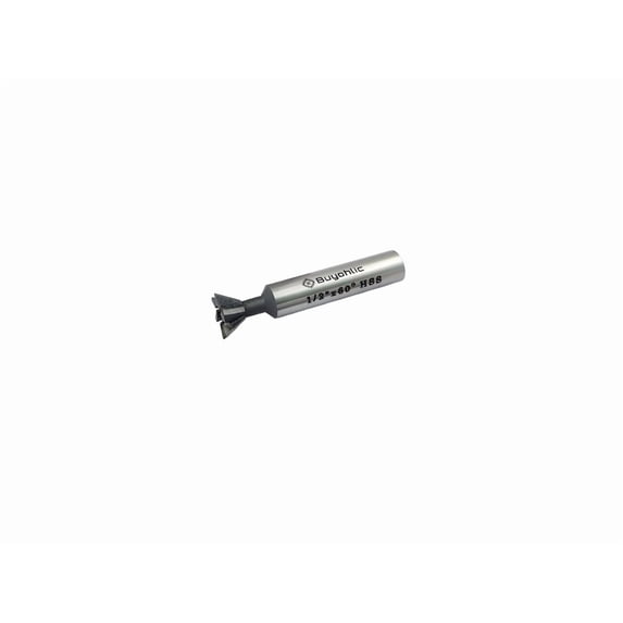 Buyohlic Double-Edged Durable Dovetail Cutter HSS End Mill Tool for Metalworking & Machining (60°) (1/2" Inch)