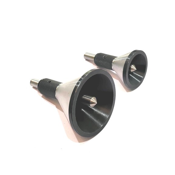 Buyohlic Engineer Machinist Bell Punch Hand DIY Tool for Center Finding on a Round Bar Machine Tools (Set of Both)