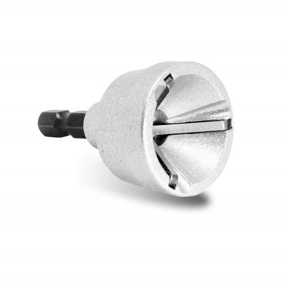 Buyohlic Heavy-Duty Deburring Chamfer Tool with Sharp Tungsten Carbide Blades Remove Burr Tools Quick Release Shank Fits for 1/8"-3/4"(3mm-19mm)