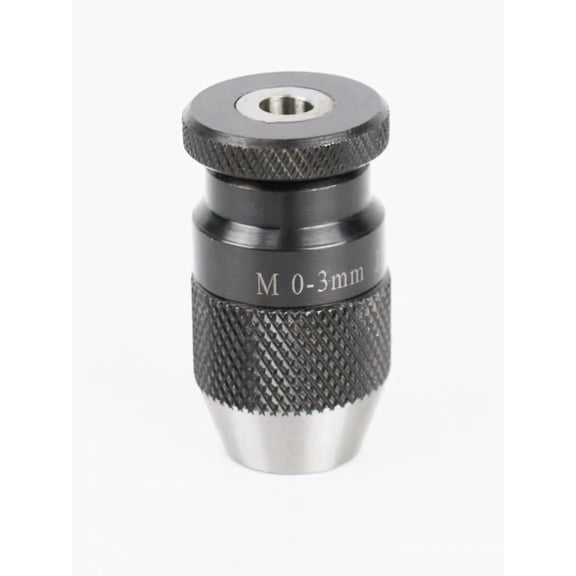 Buyohlic Micro Fine Drill Adaptor Miniature Quill 0-1/8 INCH/ 0-3MM JT0 KEYLESS Drill Chuck Taper to mount Drill Chuck Adapter (Micro Drill Chuck JT0)