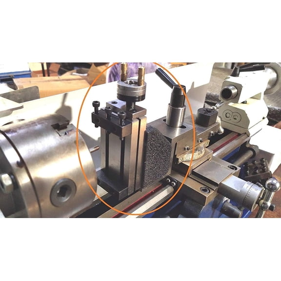 Buyohlic Mini Vertical Slide (90 x 50 mm) with Z Angle Plate -Instant Milling-on Small Bench Lathes
