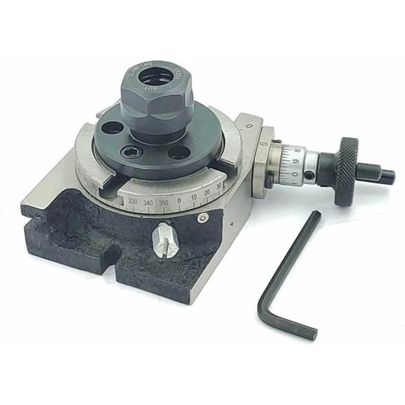 Buyohlic Rotary Table Milling Machine Tools (Regular Rotary Table 3" (80 mm) & ER-16 Collet)