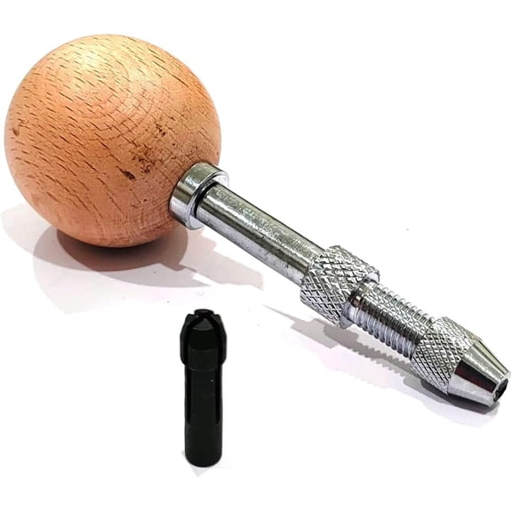 Buyohlic Wood Ball Head Pin Vise Hand Chuck (Jewelry wood working tool) 0-2.5 mm Capacity Collets