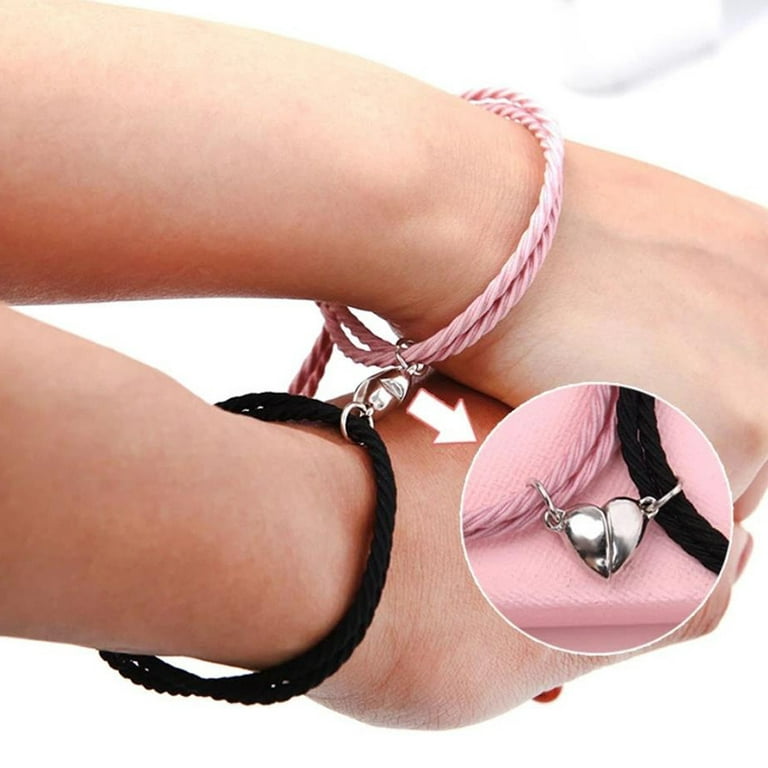 Stylish Magnetic Heart Bracelet for Couples – Celebration Hut