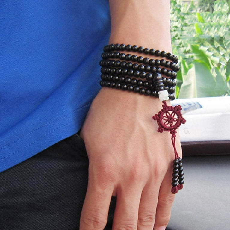 Sandalwood Mala bracelet  Buddhist mala Bead Bracelet – The