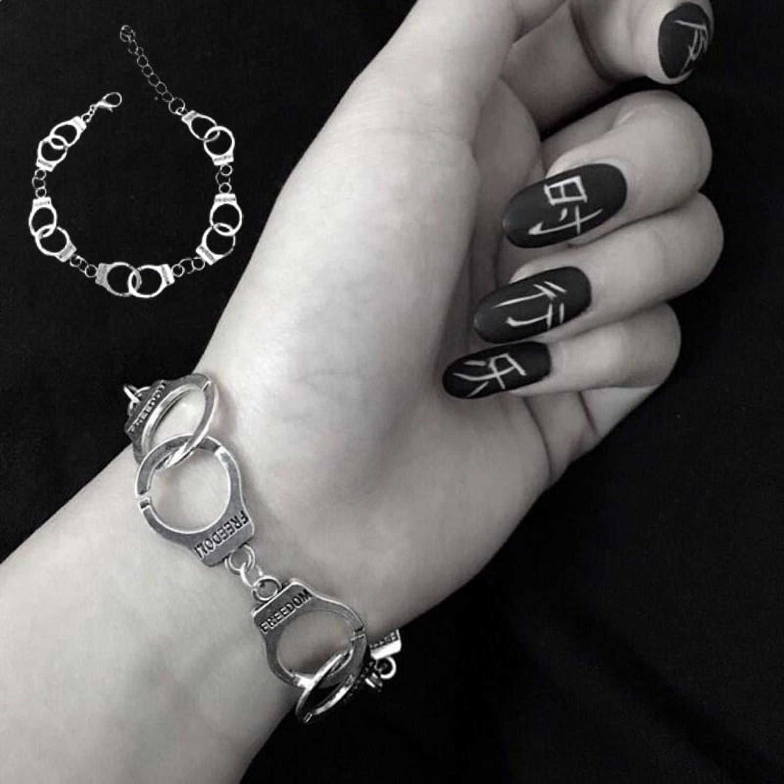 Buytra Fashion Punk Freedom Handcuffs Bracelet Lover Couple Chain Bangle  Jewelry Gift - Walmart.com