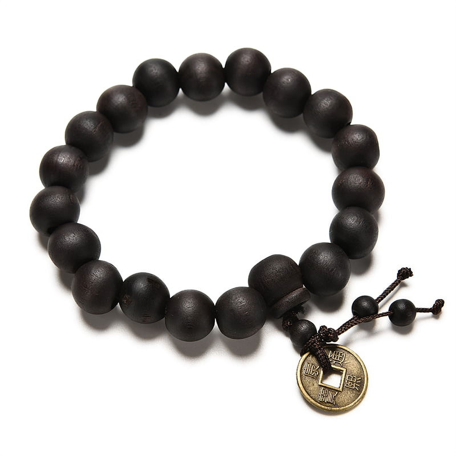 Buytra Wood Buddha Buddhist Prayer Beads Tibet Bracelet Mala