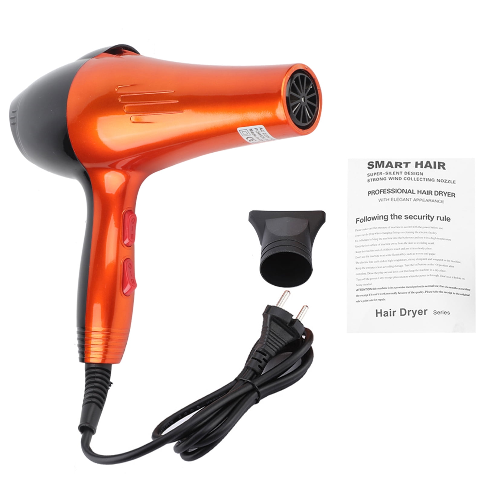 Buyweek 3000W High Power Electric Hair Dryer Hot Cold Settings Home